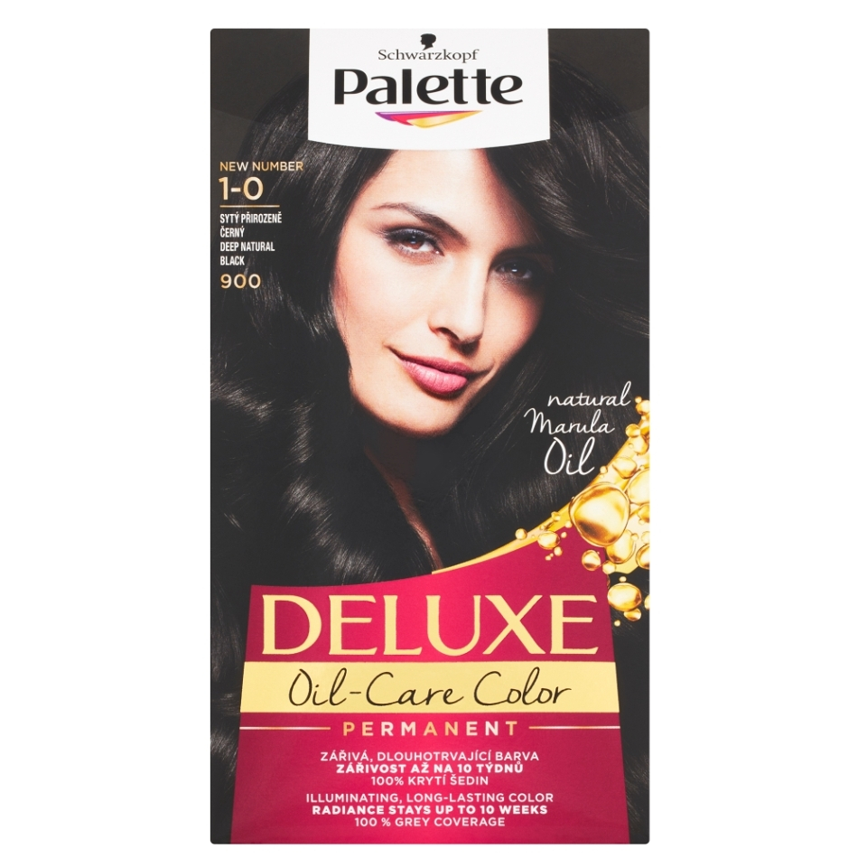E-shop PALETTE Deluxe Barva na vlasy 1-0 (900) Sytý přirozeně černý