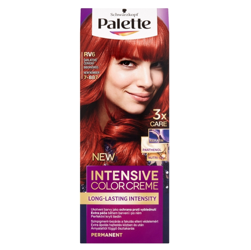 E-shop PALETTE ICC Barva na vlasy 7-887 Šarlatově červený