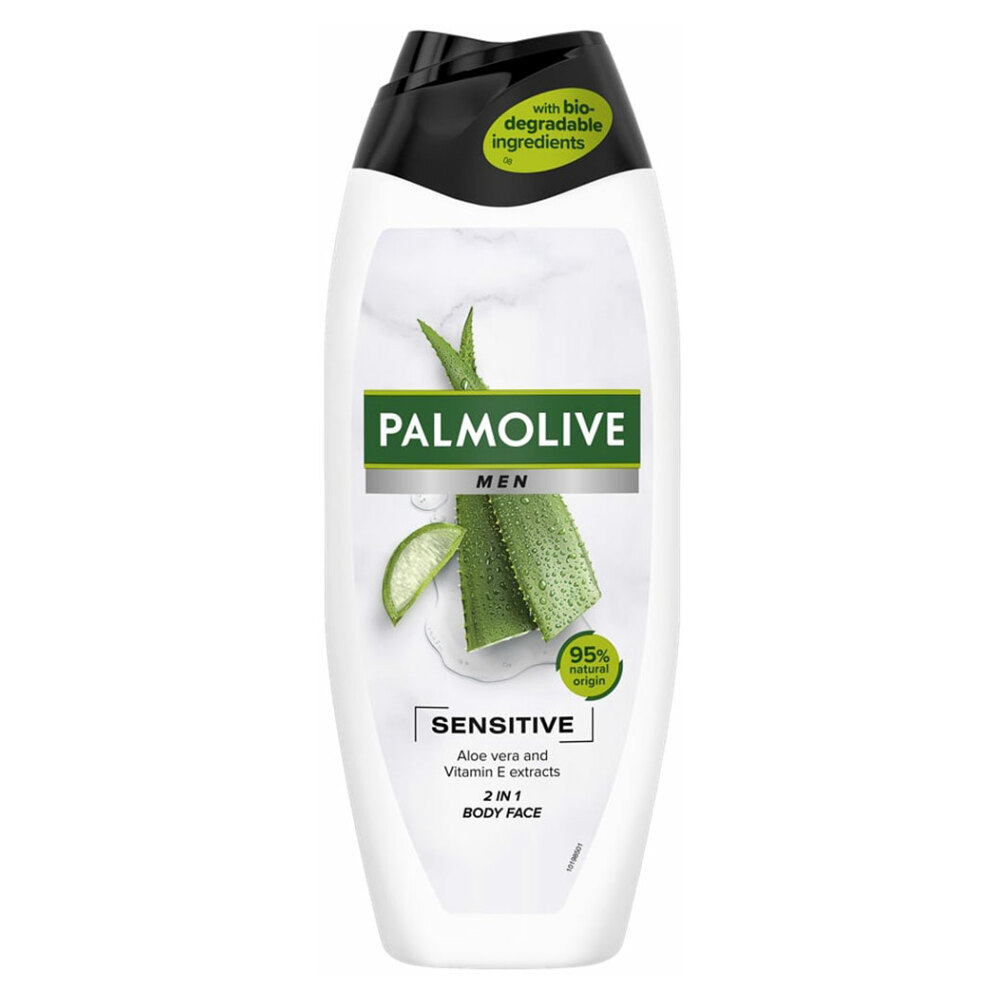 Levně PALMOLIVE For Men Sensitive sprchový gel pro muže 2v1 500 ml