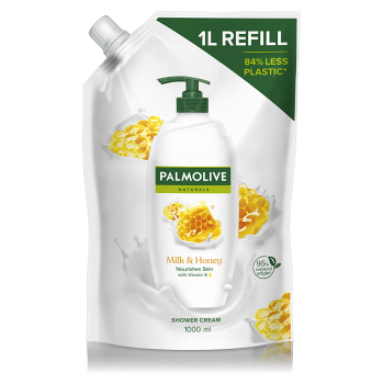 PALMOLIVE Naturals Milk & Honey sprchový gel náhradní náplň 1000 ml (Sprchové gely)