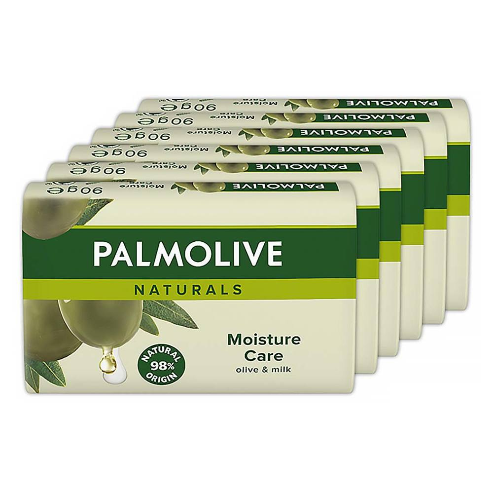 Levně PALMOLIVE Naturals Olive Milk Mýdlo 6x 90 g