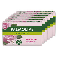 PALMOLIVE Naturals Tuhé mýdlo Milk & Rose 6x 90 g