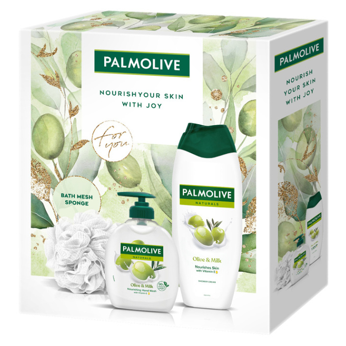 PALMOLIVE Olive bag SG 500 ml + Tekuté mýdlo 300 ml Dárkové balení