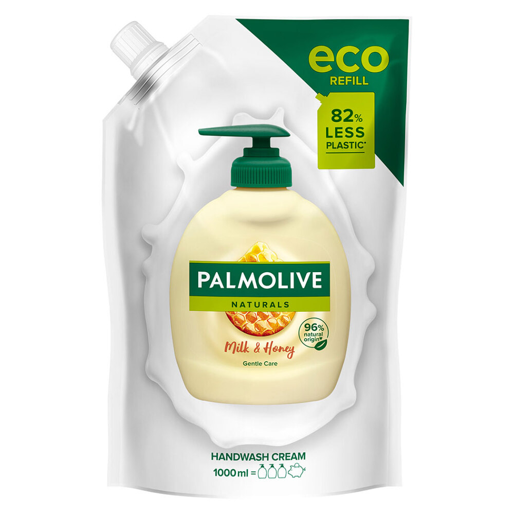 E-shop PALMOLIVE Tekuté mýdlo náhradní náplň Milk & Honey 1000 ml, poškozený obal