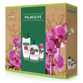 PALMOLIVE Triple Naturals Orchid Sprchový gel 250ml + tekuté mýdlo 300ml + roll-on 50ml Dárkové balení