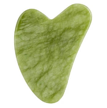 PALSAR7 Masážní destička Guasha (zelený xiuyan jadeit)
