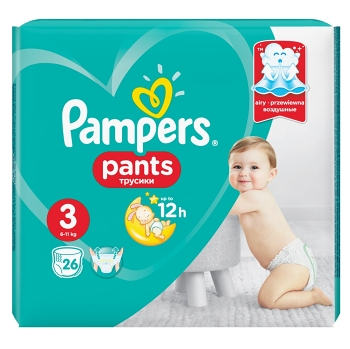 PAMPERS Pants CarryPack S3 Kalhotkové pleny 25 ks