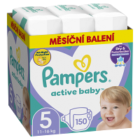 PAMPERS Active Baby 5 velikost 11-16 kg 150 kusů