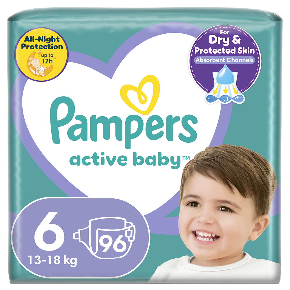 E-shop PAMPERS Active baby plenky velikost 6 pro 13 - 18 kg 96 ks