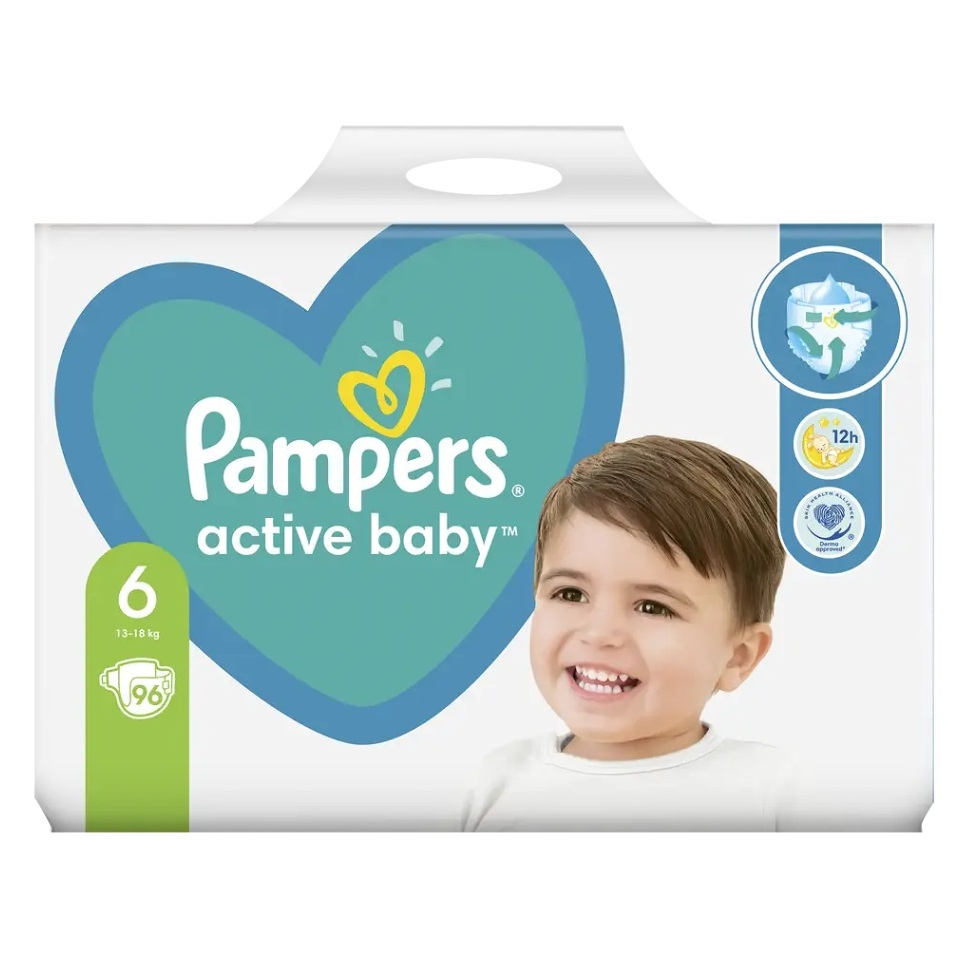 E-shop PAMPERS Active baby plenky velikost 6 pro 13 - 18 kg 96 ks