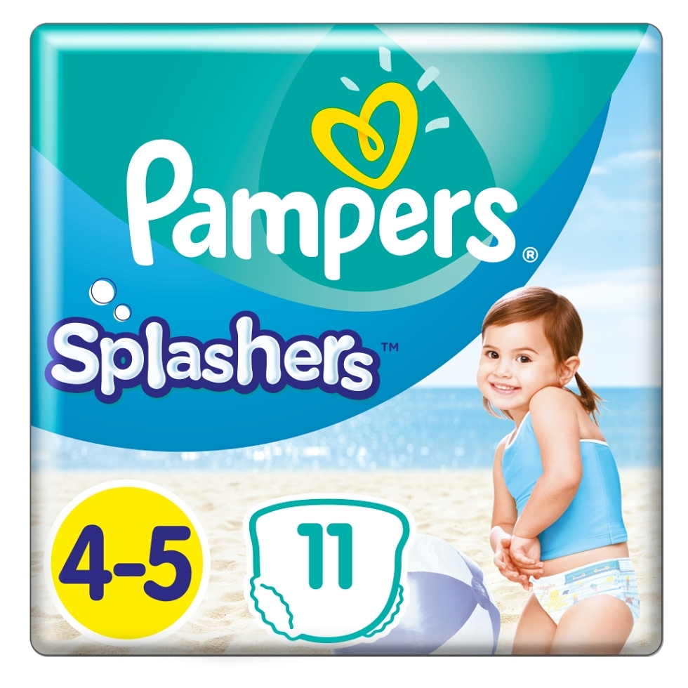 Levně PAMPERS Splashers kalhotkové plenky do vody vel.4-5 9-15 kg 11 ks