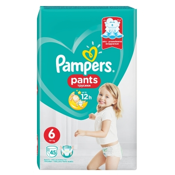 PAMPERS Pants GP S6 Kalhotkové pleny 45 ks