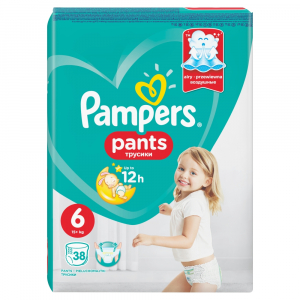 PAMPERS Pants vel.6 VPP 15+kg Kalhotkové plenky 38 ks PAMPERS Pants vel.6 VPP 15+kg Kalhotkové plenky 38 ks