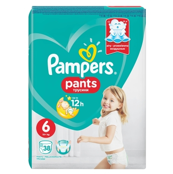 PAMPERS Pants vel.6 VPP 15+kg Kalhotkové plenky 38 ks