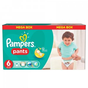 PAMPERS Pants 6 EXTRA LARGE 16+ kg 88 kusů PAMPERS Pants 6 EXTRA LARGE 16+ kg 88 kusů