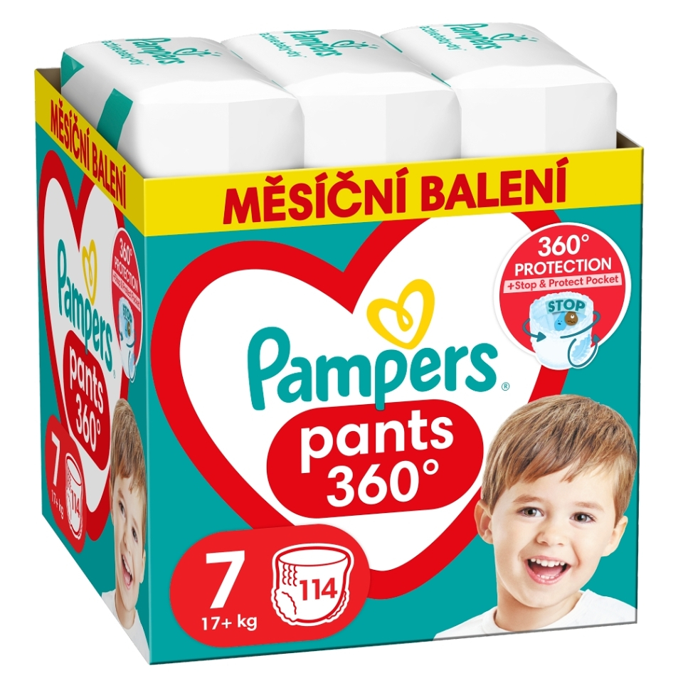 E-shop PAMPERS Premium kalhotkové plenky Monthly box S7 114 kusů