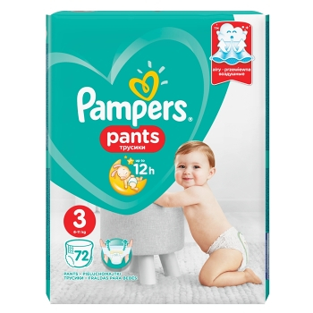 PAMPERS Pants Vel.3 Plenkové kalhotky 72 ks