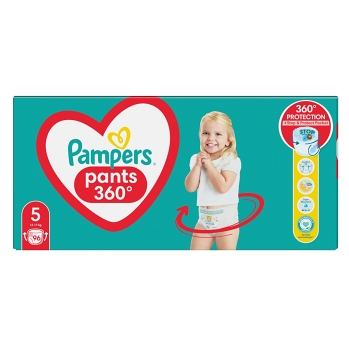 PAMPERS Pants vel.5 Plenkové kalhotky 12-17kg 96 ks (Plenky 5 (11 - 25 kg))