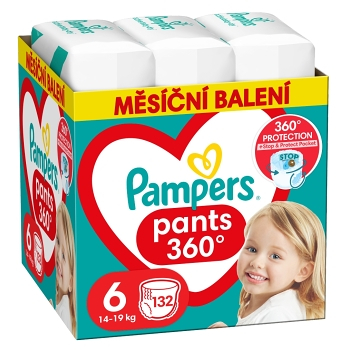 PAMPERS Pants vel.6 Plenkové kalhotky 15+kg 132 ks