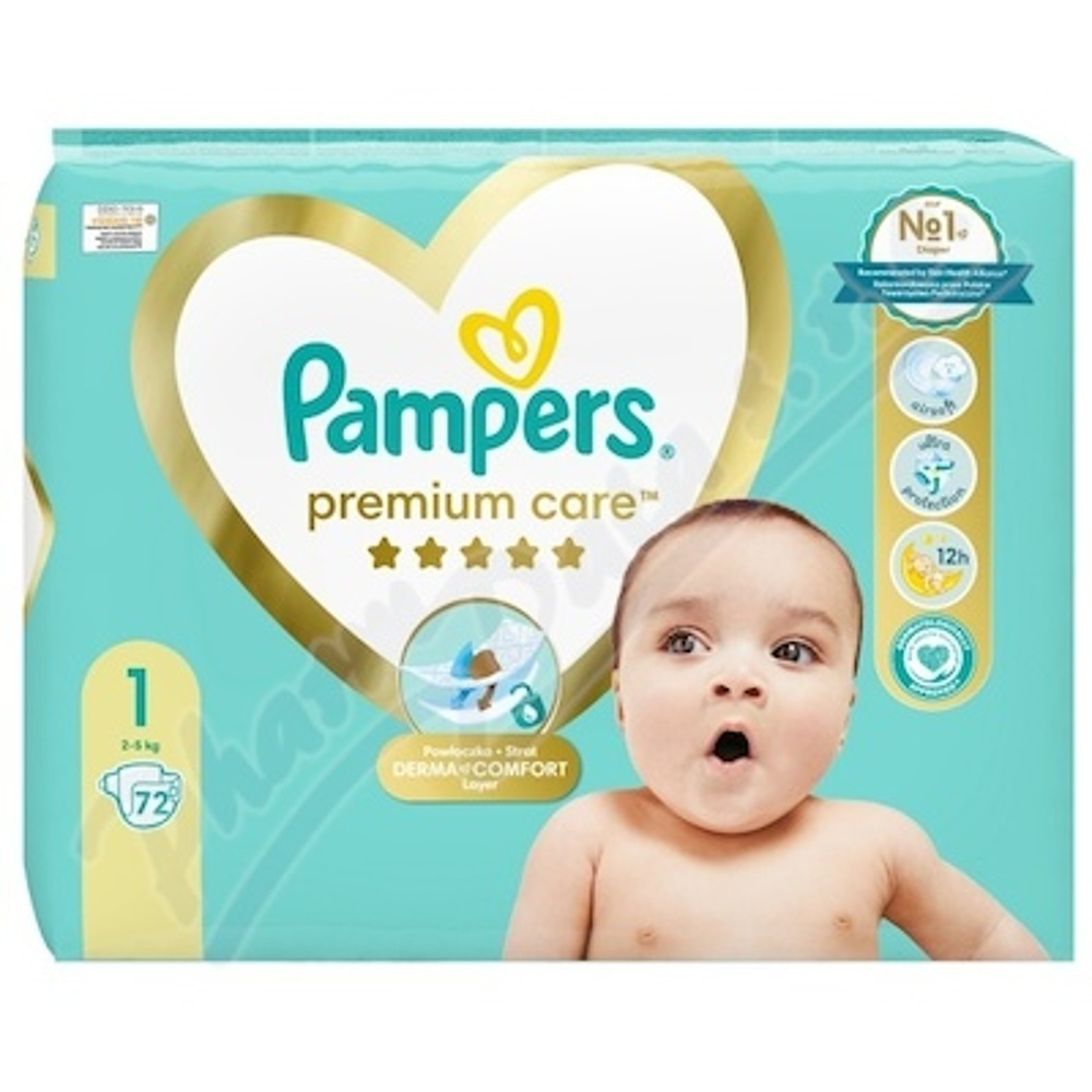 Levně PAMPERS Premium Care 1 Newborn 2-5 kg 72ks