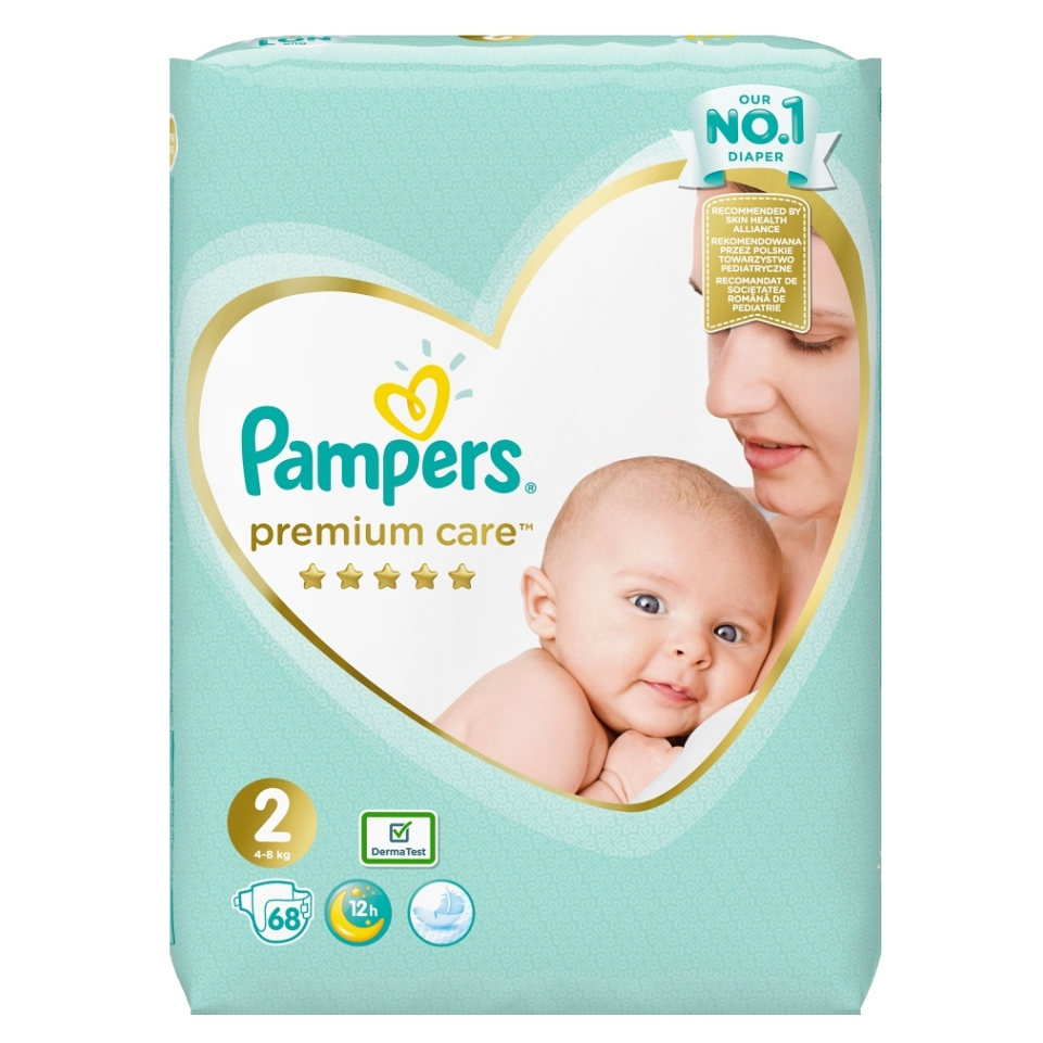 Fotografie PAMPERS Premium Care 2 MINI 4-8kg 68 ks Pampers