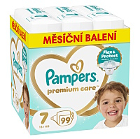 PAMPERS Premium care 7 plenky 15+ kg monthly box 99 kusů