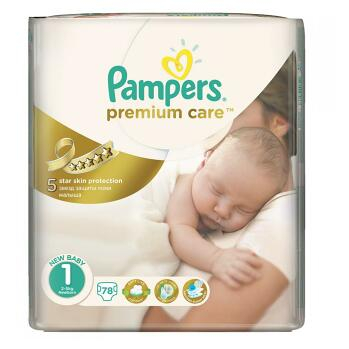 PAMPERS Premium Care 1 newborn 2-5 kg 78 kusů