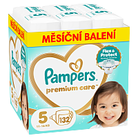PAMPERS Premium care 5 plenky 11-16 kg 132 kusů
