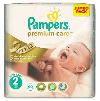 PAMPERS Premium Care 2 mini 3-6 kg 90 kusů