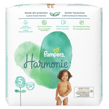 PAMPERS Harmonie Vel.5 Dětské pleny 11-16kg  24 ks