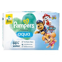 PAMPERS Harmonie aqua ubrousky paw patrol 3 x 48 kusů