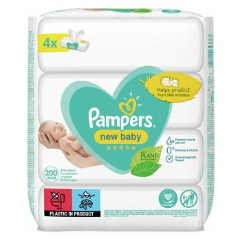 PAMPERS New Baby Sensitive ubrousky 4 x 50 ks