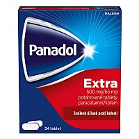 PANADOL Extra 500mg/65mg 24 potahovaných tablet IV
