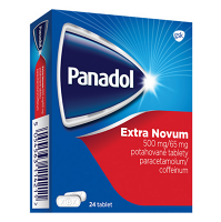 PANADOL Extra Novum 500mg/65mg 24 potahovaných tablet IV