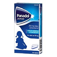 PANADOL Junior čípky 250 mg 10 kusů