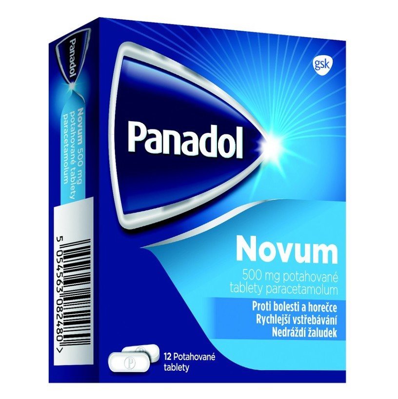 Levně PANADOL Novum 500 mg 12 potahovaných tablet III