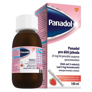 PANADOL Pro děti Jahoda 24 mg 100 ml