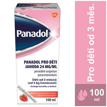 PANADOL Sirup pro děti Jahoda 100 ml