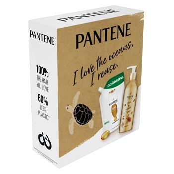 PANTENE Intensive Repair Šampon 430 ml  + náhradní náplň 480 ml Dárkové balení, poškozený obal