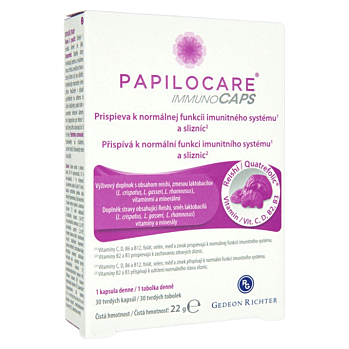 PAPILOCARE Immunocaps 30 kapslí (Hlíva ústřičná)