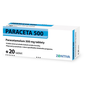 ZENTIVA Paraceta 500 mg 20 tablet