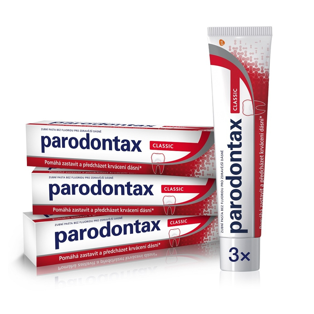 Levně PARODONTAX Classic Zubní pasta 3 x 75 ml