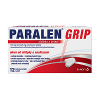 PARALEN GRIP Chřipka a bolest 500 mg 12 potahovaných tablet