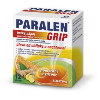 PARALEN® GRIP horký nápoj pomeranč a zázvor 12 sáčků