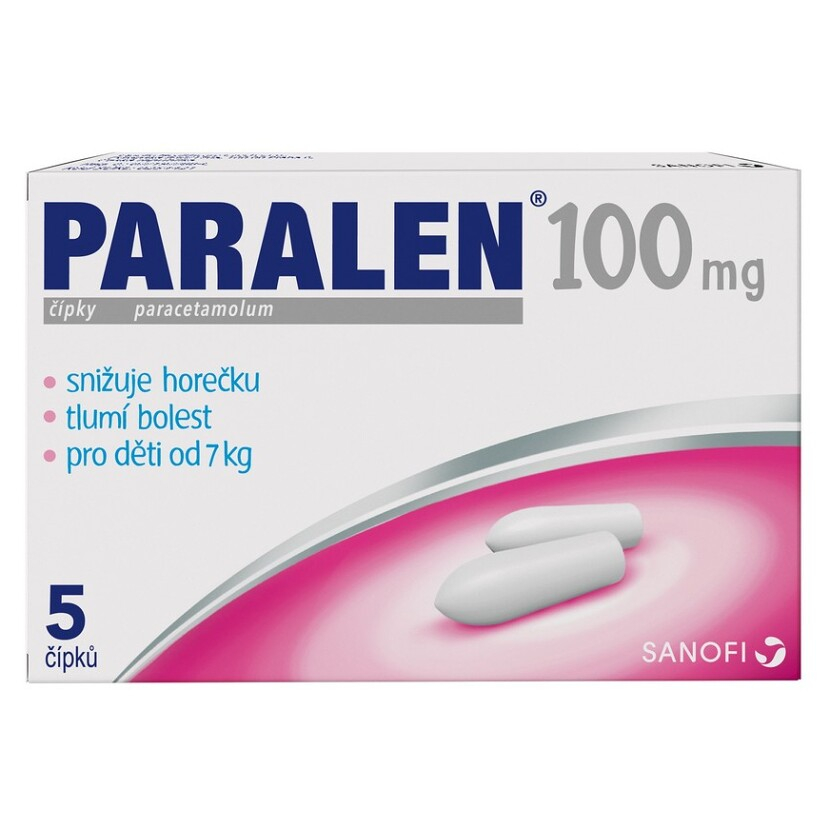 Levně PARALEN pro děti 100 mg 5 čípků
