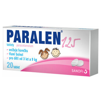 PARALEN pro děti 125 mg 20 tablet
