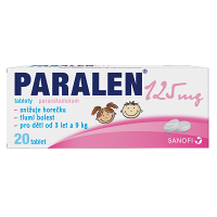 PARALEN Pro děti 125 mg 20 tablet