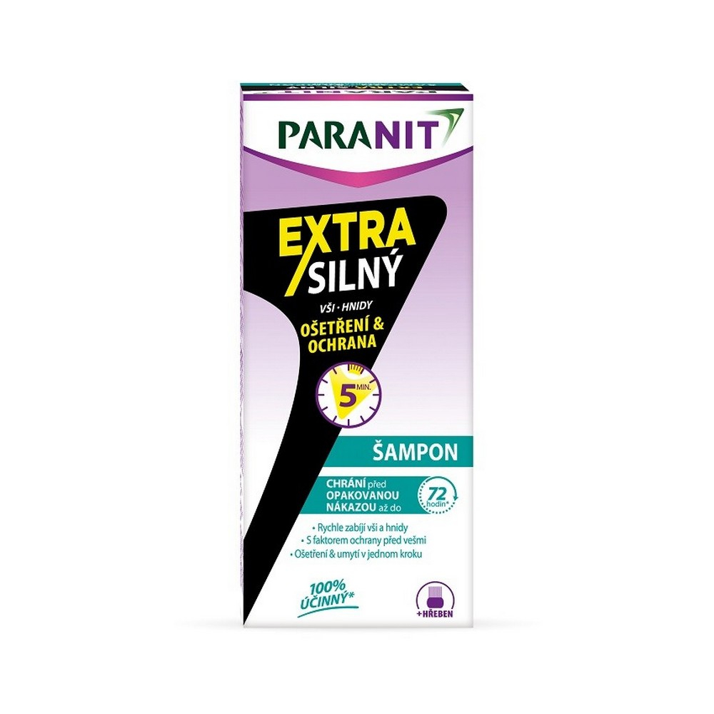 PARANIT Extra silný šampon 100 ml + hřeben