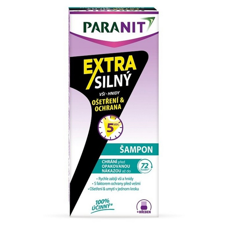 PARANIT Extra silný šampon 100 ml + hřeben