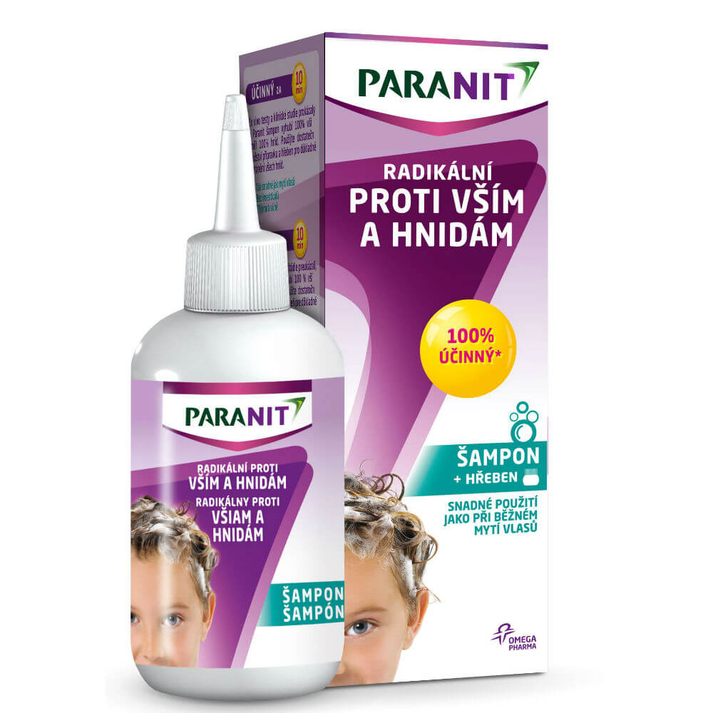 PARANIT Paranit Radikální šampon 100 ml + hřeben